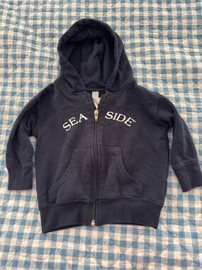 The Seaside Style Navy Zip Hoodie